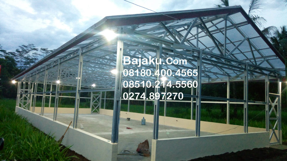 Greenhouse Budidaya STPP Magelang Konstruksi oleh BAJAKU 
